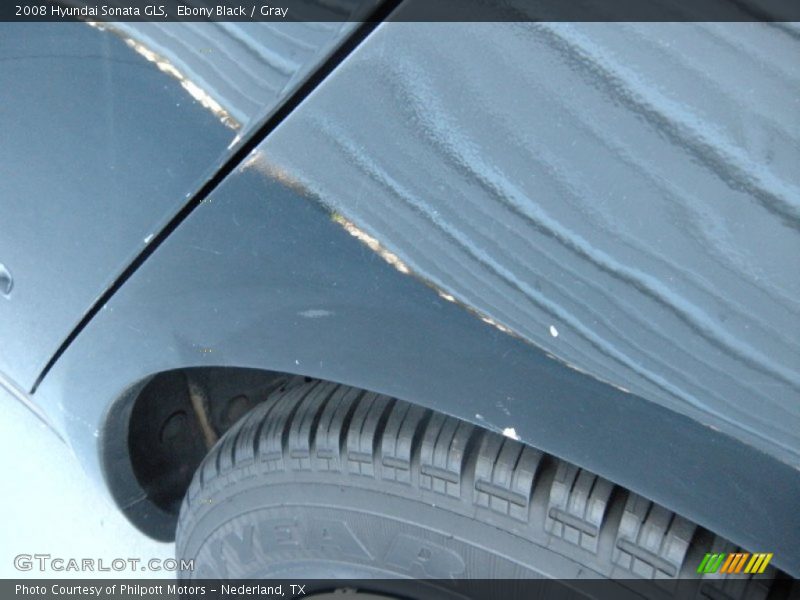 Ebony Black / Gray 2008 Hyundai Sonata GLS