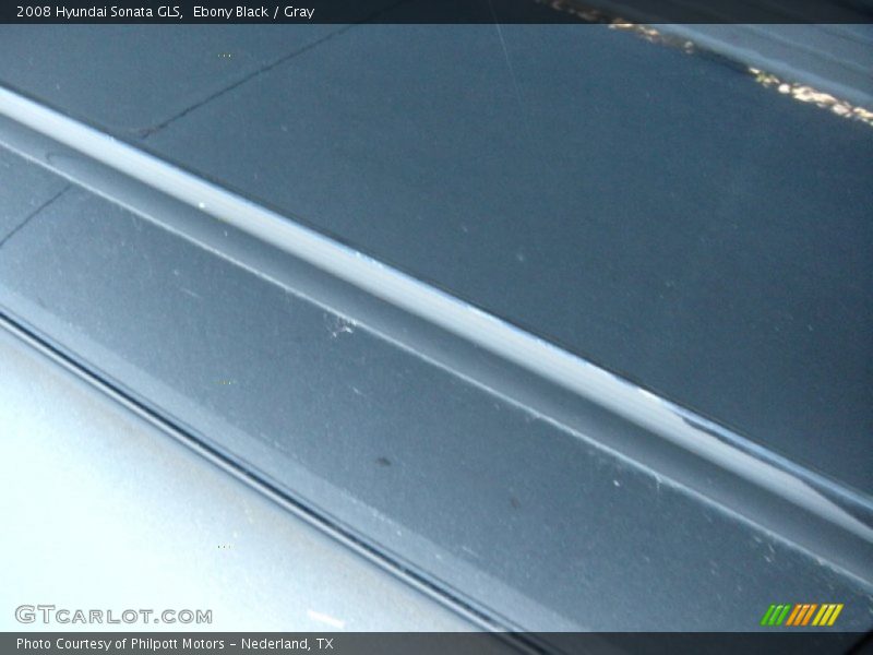 Ebony Black / Gray 2008 Hyundai Sonata GLS