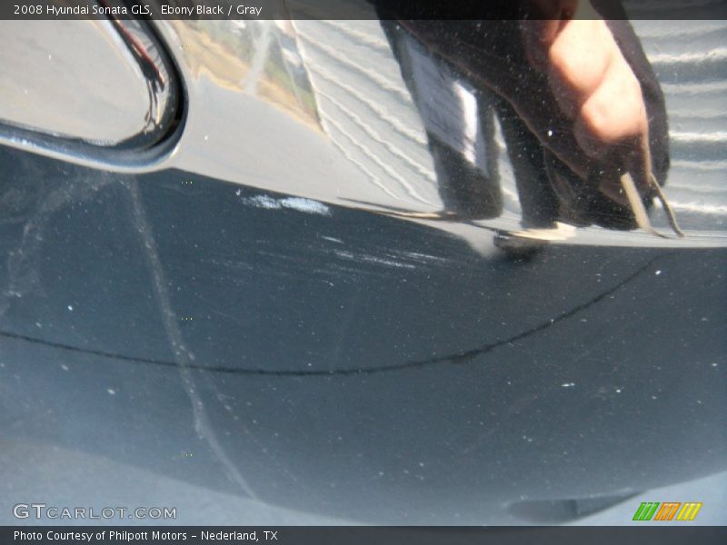 Ebony Black / Gray 2008 Hyundai Sonata GLS