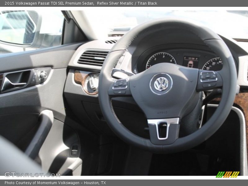 Reflex Silver Metallic / Titan Black 2015 Volkswagen Passat TDI SEL Premium Sedan