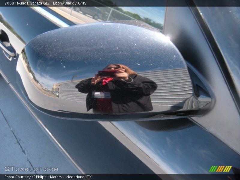 Ebony Black / Gray 2008 Hyundai Sonata GLS
