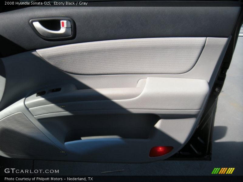 Ebony Black / Gray 2008 Hyundai Sonata GLS