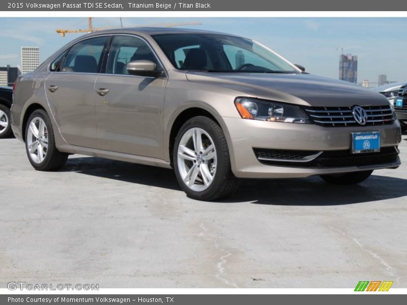 Titanium Beige / Titan Black 2015 Volkswagen Passat TDI SE Sedan