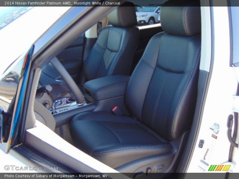 Moonlight White / Charcoal 2014 Nissan Pathfinder Platinum AWD
