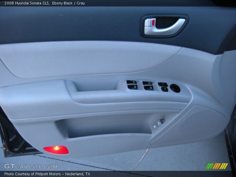 Ebony Black / Gray 2008 Hyundai Sonata GLS