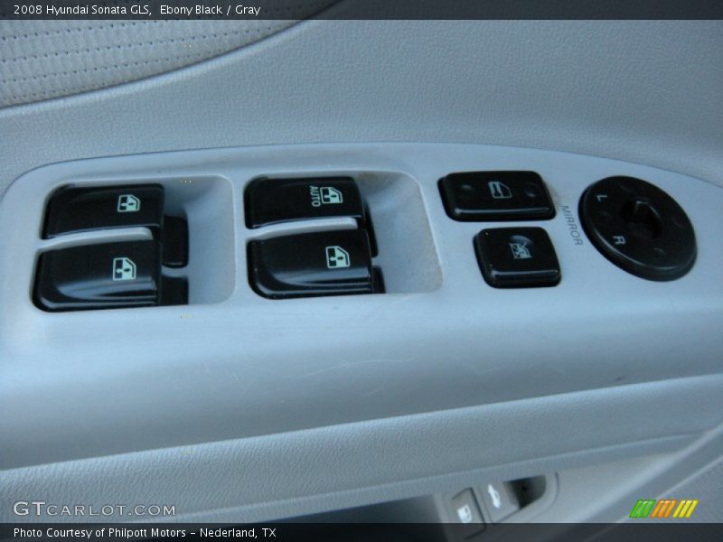 Ebony Black / Gray 2008 Hyundai Sonata GLS