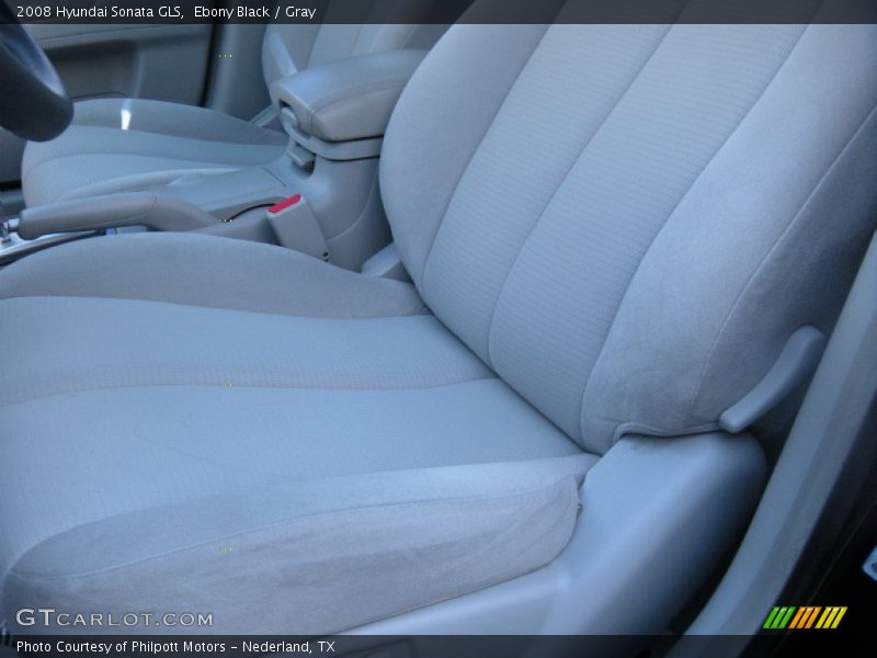 Ebony Black / Gray 2008 Hyundai Sonata GLS