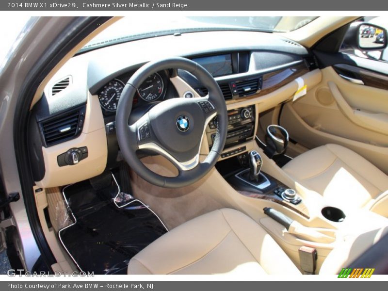 Cashmere Silver Metallic / Sand Beige 2014 BMW X1 xDrive28i