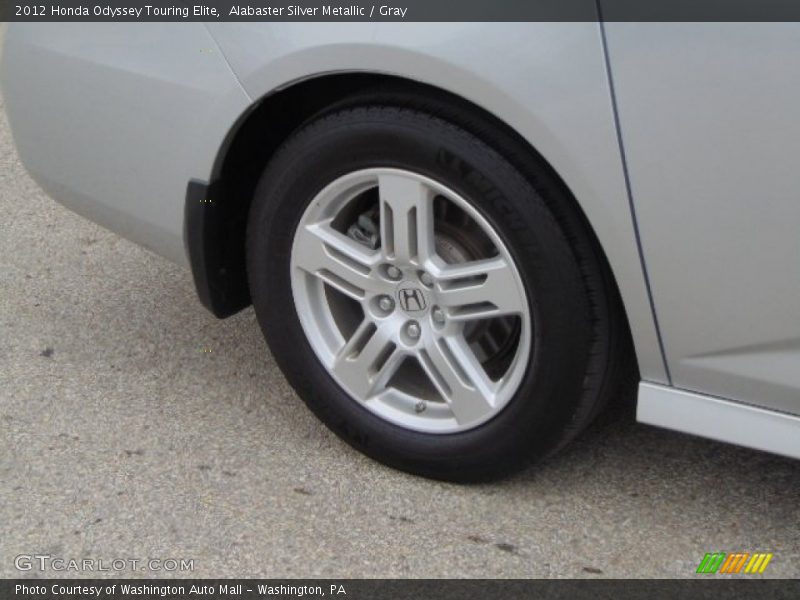 Alabaster Silver Metallic / Gray 2012 Honda Odyssey Touring Elite