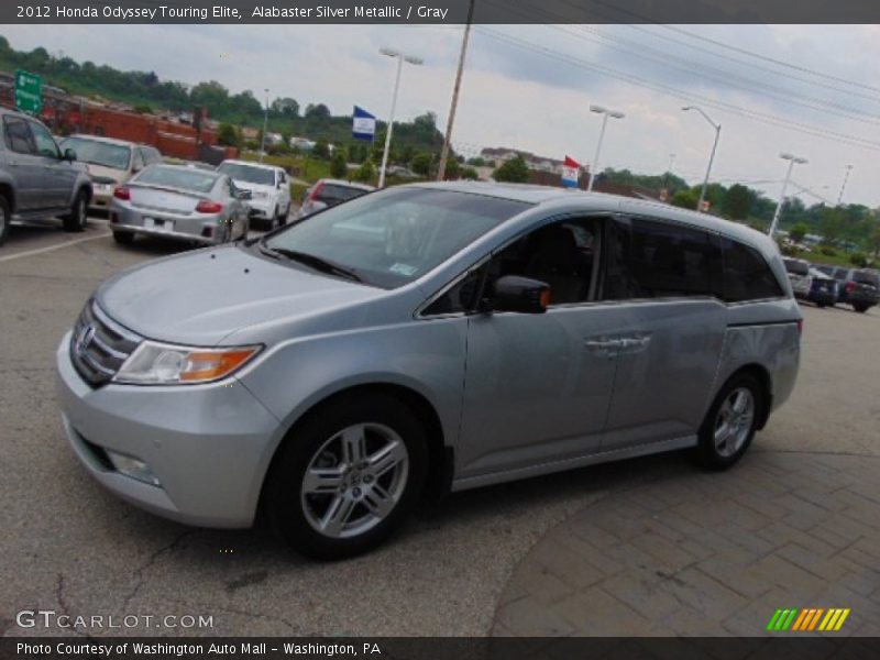 Alabaster Silver Metallic / Gray 2012 Honda Odyssey Touring Elite