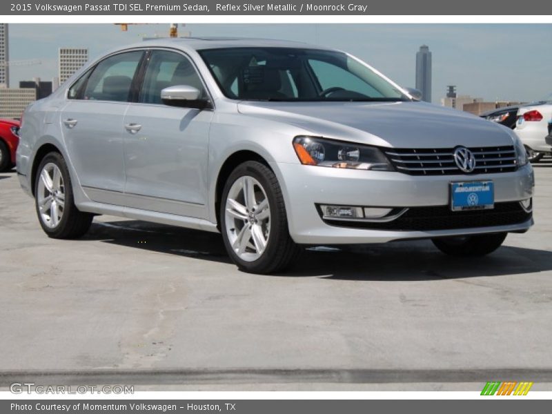 Reflex Silver Metallic / Moonrock Gray 2015 Volkswagen Passat TDI SEL Premium Sedan