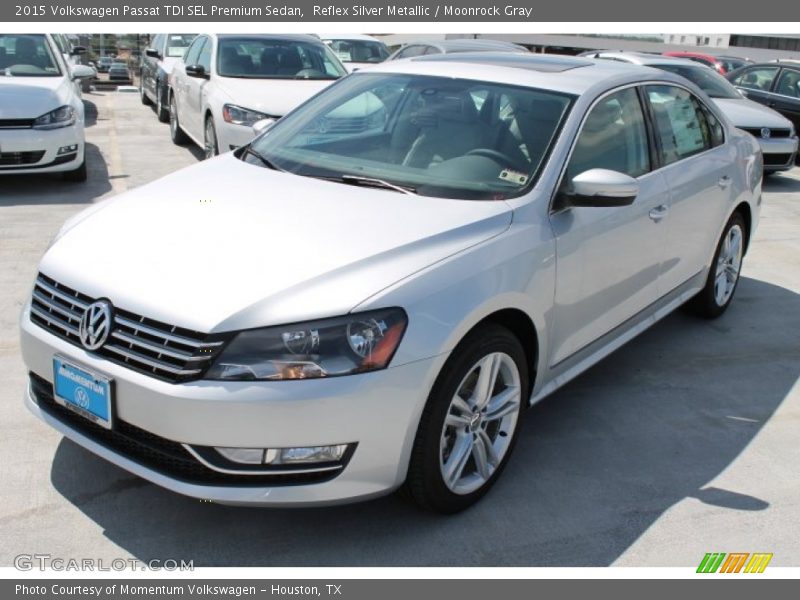 Reflex Silver Metallic / Moonrock Gray 2015 Volkswagen Passat TDI SEL Premium Sedan