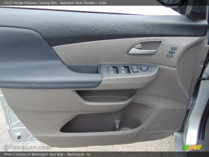 Alabaster Silver Metallic / Gray 2012 Honda Odyssey Touring Elite