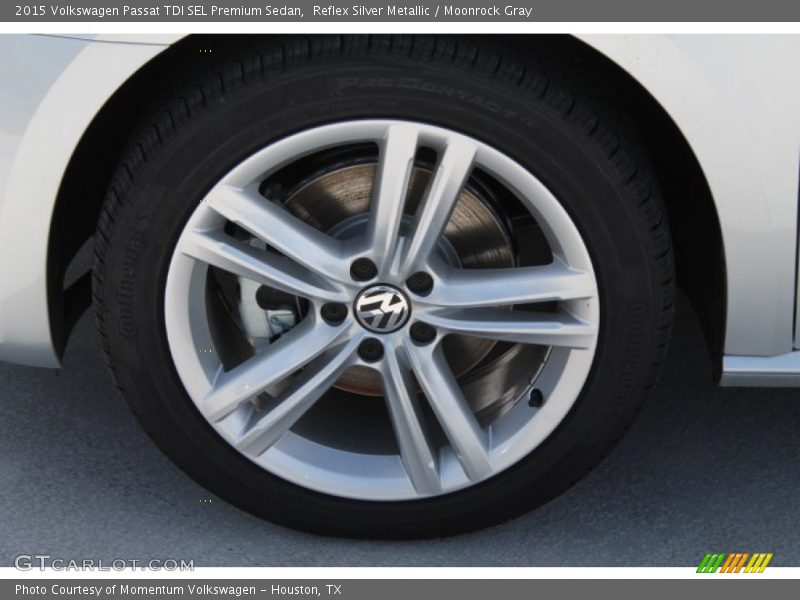 Reflex Silver Metallic / Moonrock Gray 2015 Volkswagen Passat TDI SEL Premium Sedan