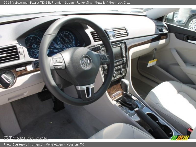 Moonrock Gray Interior - 2015 Passat TDI SEL Premium Sedan 
