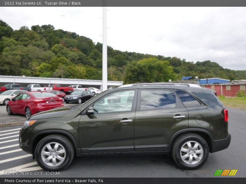 Tuscan Olive / Black 2012 Kia Sorento LX