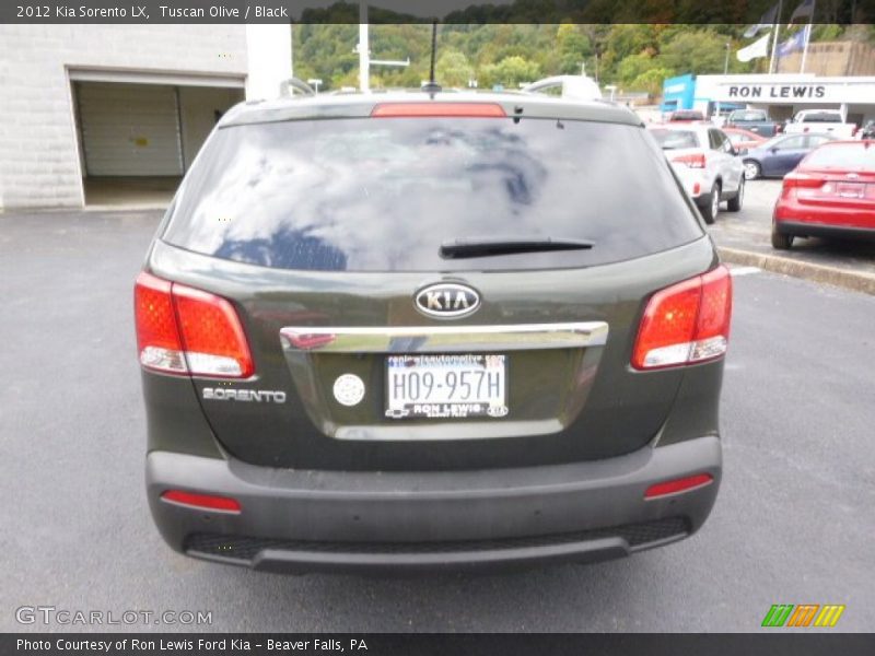 Tuscan Olive / Black 2012 Kia Sorento LX
