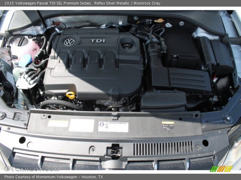 Reflex Silver Metallic / Moonrock Gray 2015 Volkswagen Passat TDI SEL Premium Sedan