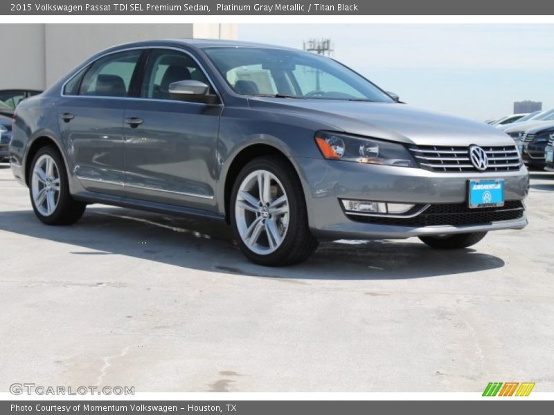 Platinum Gray Metallic / Titan Black 2015 Volkswagen Passat TDI SEL Premium Sedan