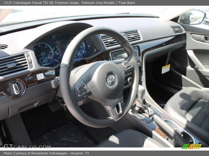 Platinum Gray Metallic / Titan Black 2015 Volkswagen Passat TDI SEL Premium Sedan