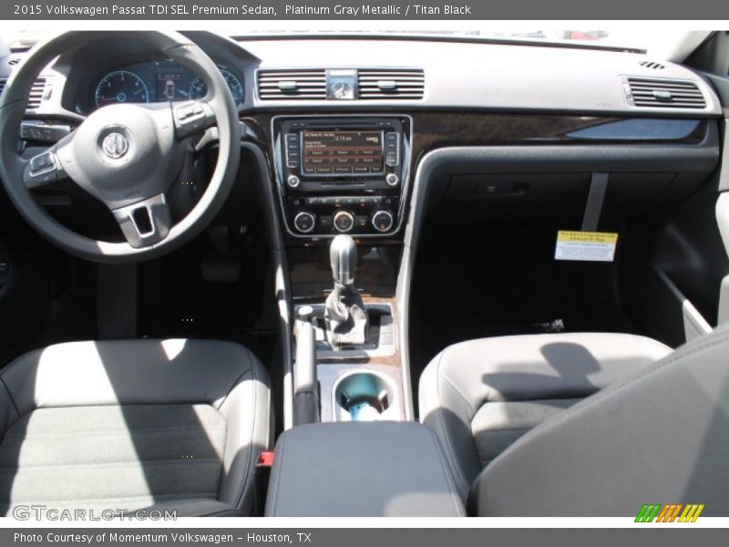 Platinum Gray Metallic / Titan Black 2015 Volkswagen Passat TDI SEL Premium Sedan