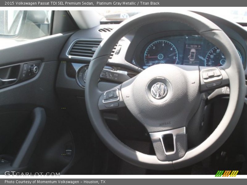 Platinum Gray Metallic / Titan Black 2015 Volkswagen Passat TDI SEL Premium Sedan