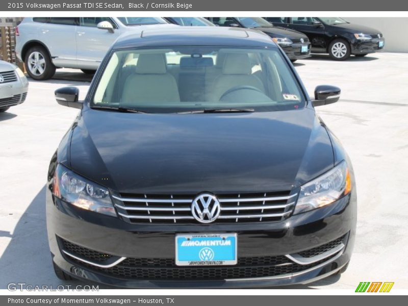 Black / Cornsilk Beige 2015 Volkswagen Passat TDI SE Sedan