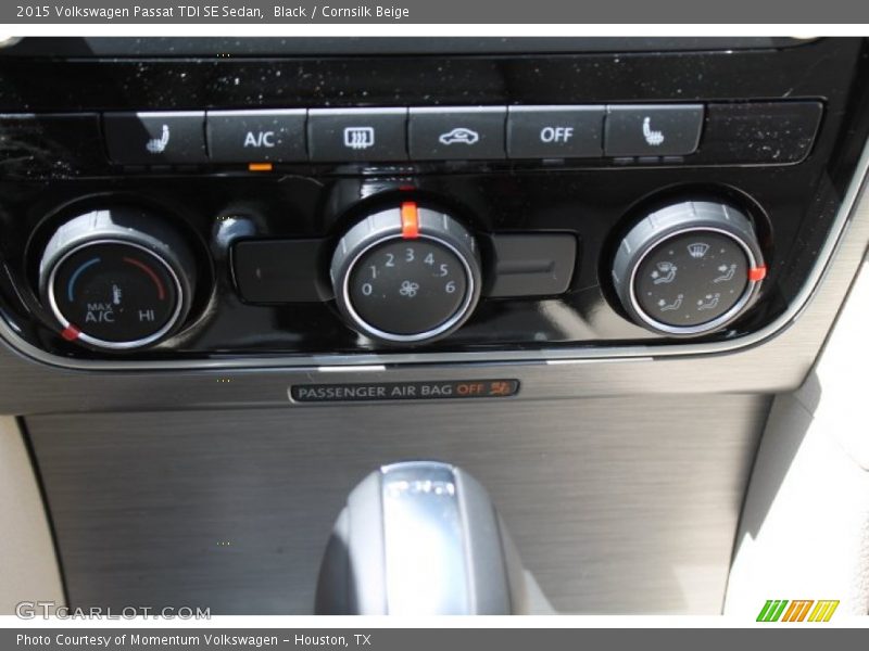 Black / Cornsilk Beige 2015 Volkswagen Passat TDI SE Sedan