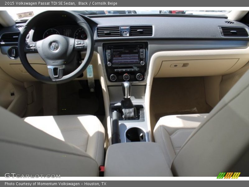 Black / Cornsilk Beige 2015 Volkswagen Passat TDI SE Sedan
