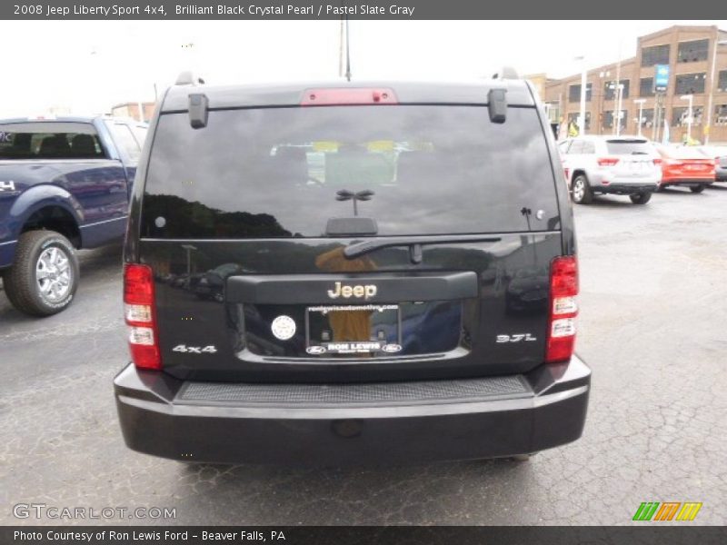 Brilliant Black Crystal Pearl / Pastel Slate Gray 2008 Jeep Liberty Sport 4x4