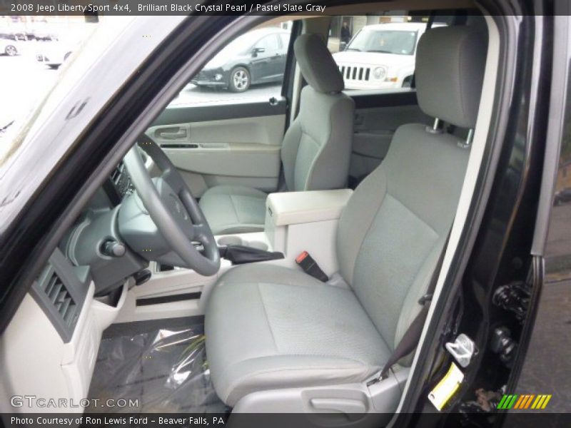 Brilliant Black Crystal Pearl / Pastel Slate Gray 2008 Jeep Liberty Sport 4x4