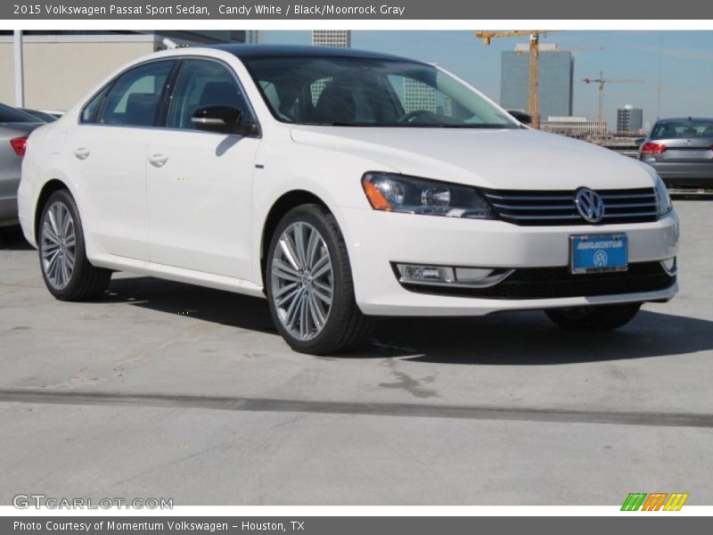 Candy White / Black/Moonrock Gray 2015 Volkswagen Passat Sport Sedan