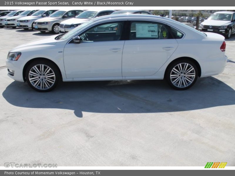 Candy White / Black/Moonrock Gray 2015 Volkswagen Passat Sport Sedan