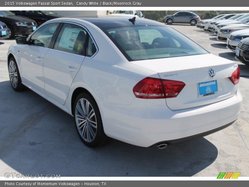 Candy White / Black/Moonrock Gray 2015 Volkswagen Passat Sport Sedan