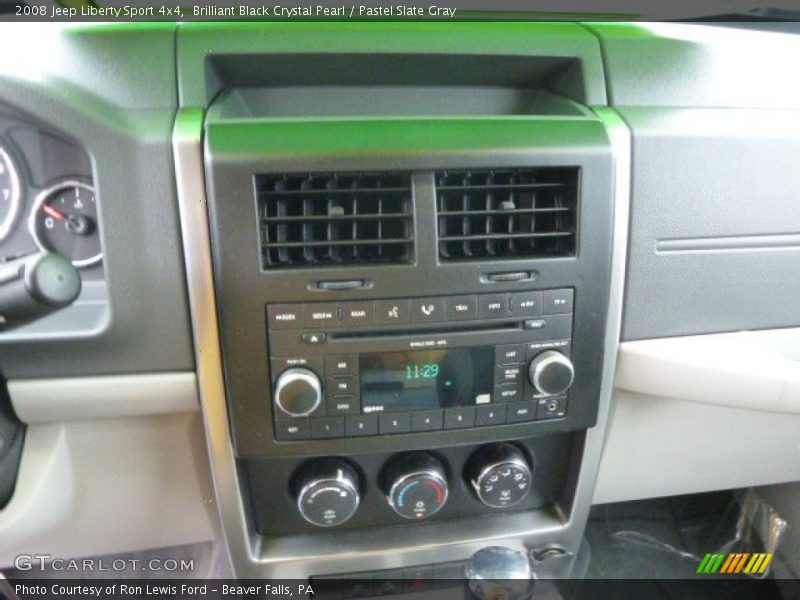 Brilliant Black Crystal Pearl / Pastel Slate Gray 2008 Jeep Liberty Sport 4x4