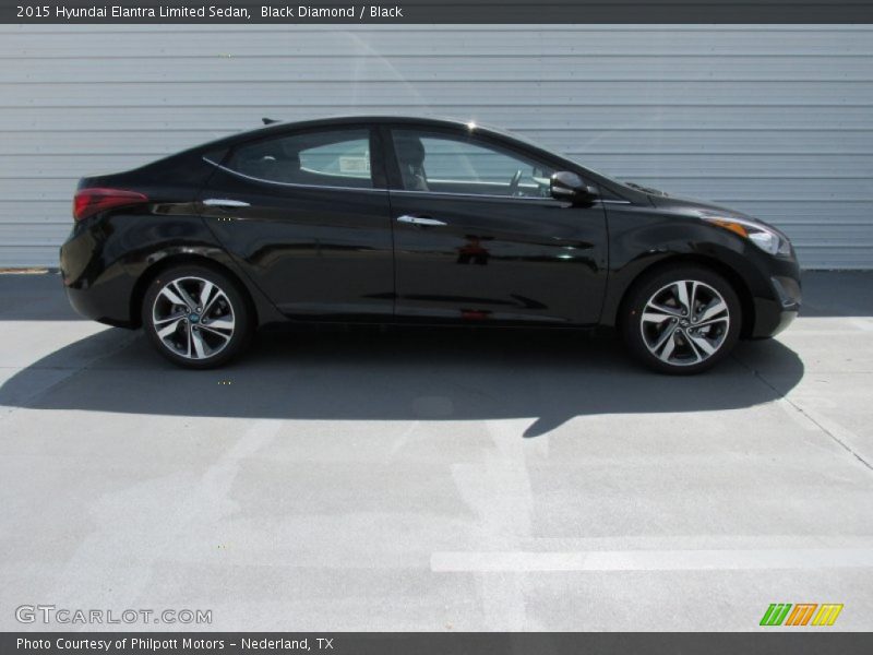 Black Diamond / Black 2015 Hyundai Elantra Limited Sedan