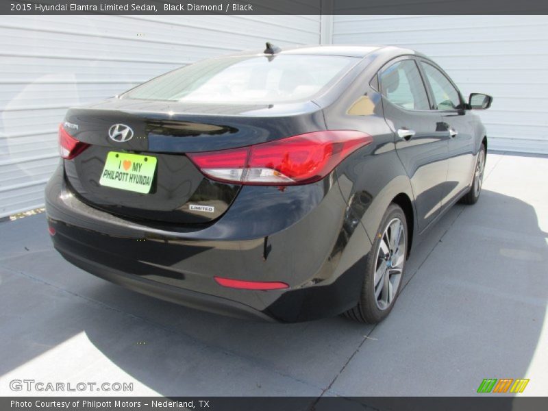 Black Diamond / Black 2015 Hyundai Elantra Limited Sedan