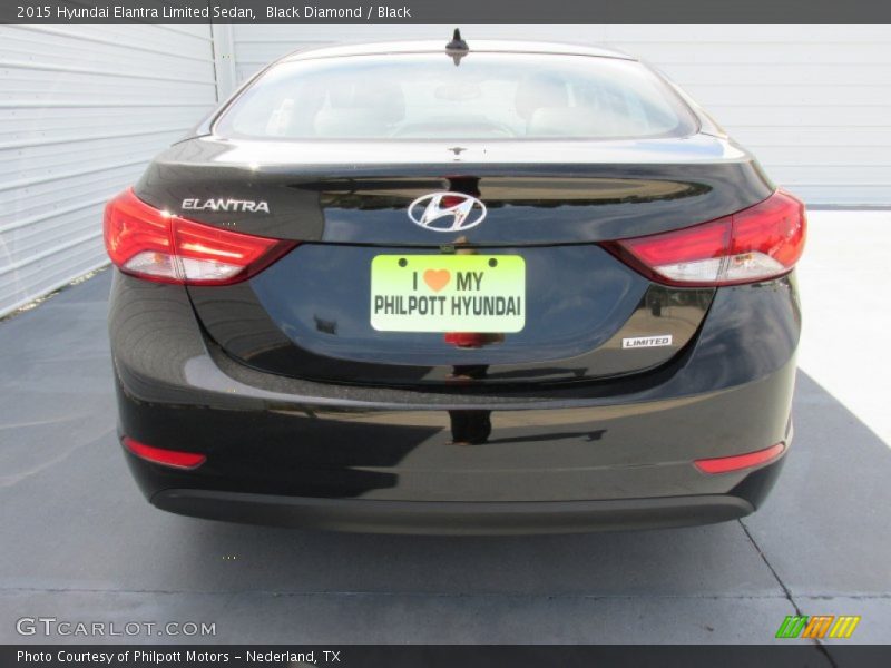 Black Diamond / Black 2015 Hyundai Elantra Limited Sedan