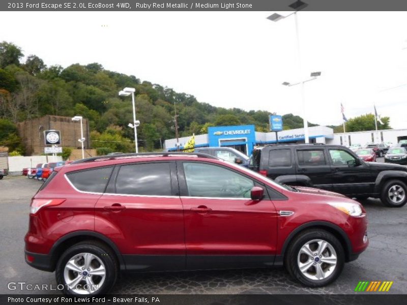 Ruby Red Metallic / Medium Light Stone 2013 Ford Escape SE 2.0L EcoBoost 4WD