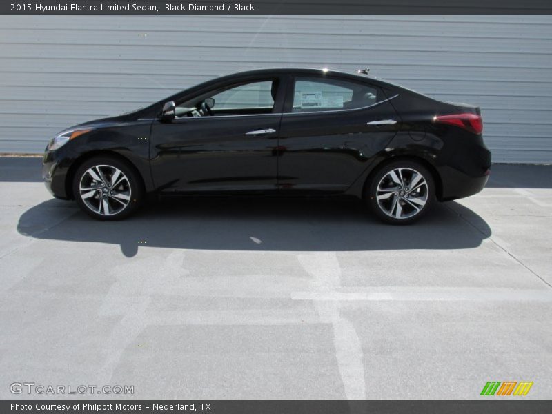 Black Diamond / Black 2015 Hyundai Elantra Limited Sedan