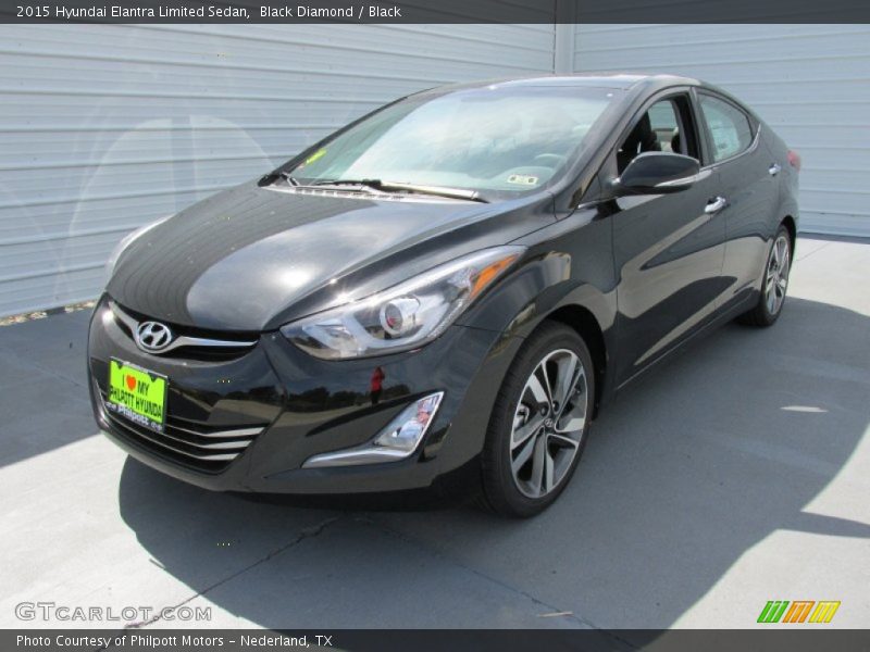 Black Diamond / Black 2015 Hyundai Elantra Limited Sedan