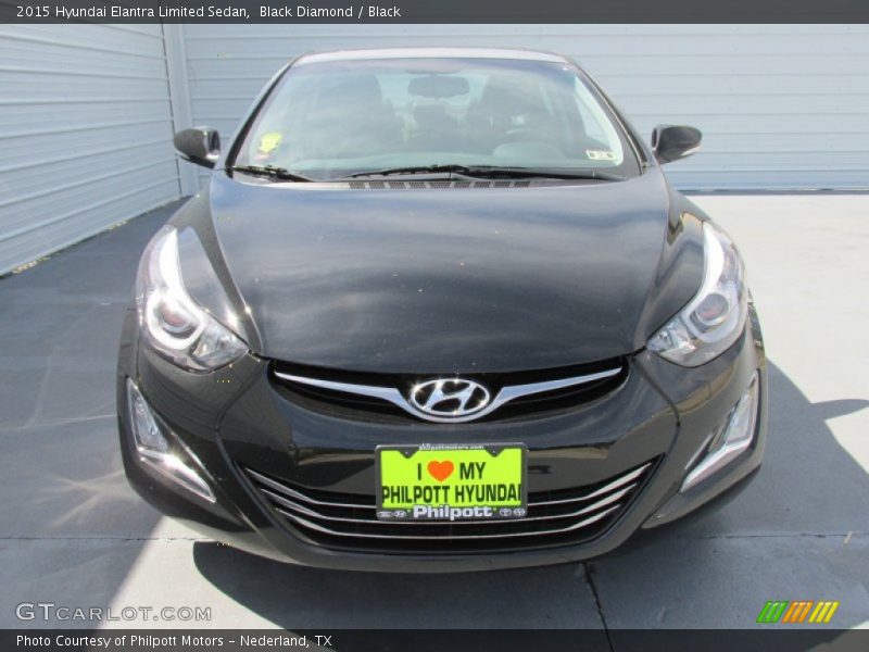 Black Diamond / Black 2015 Hyundai Elantra Limited Sedan