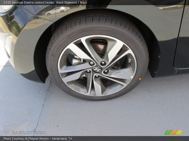 Black Diamond / Black 2015 Hyundai Elantra Limited Sedan