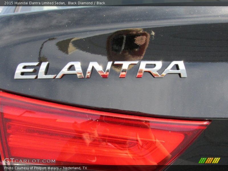 Black Diamond / Black 2015 Hyundai Elantra Limited Sedan