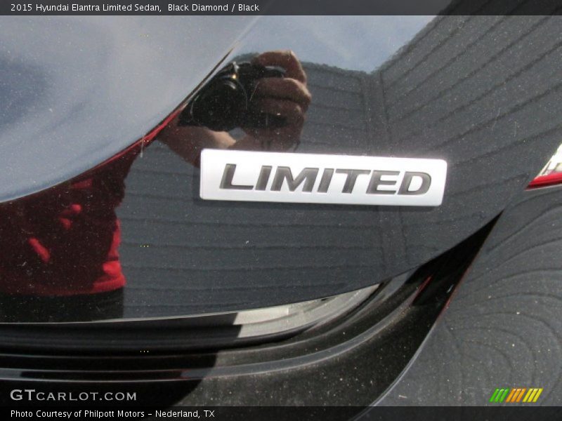 Black Diamond / Black 2015 Hyundai Elantra Limited Sedan