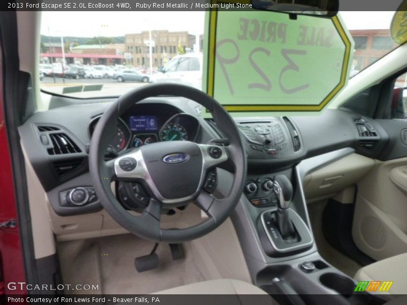 Ruby Red Metallic / Medium Light Stone 2013 Ford Escape SE 2.0L EcoBoost 4WD