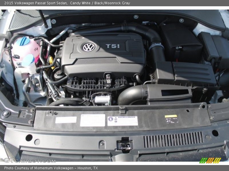 Candy White / Black/Moonrock Gray 2015 Volkswagen Passat Sport Sedan