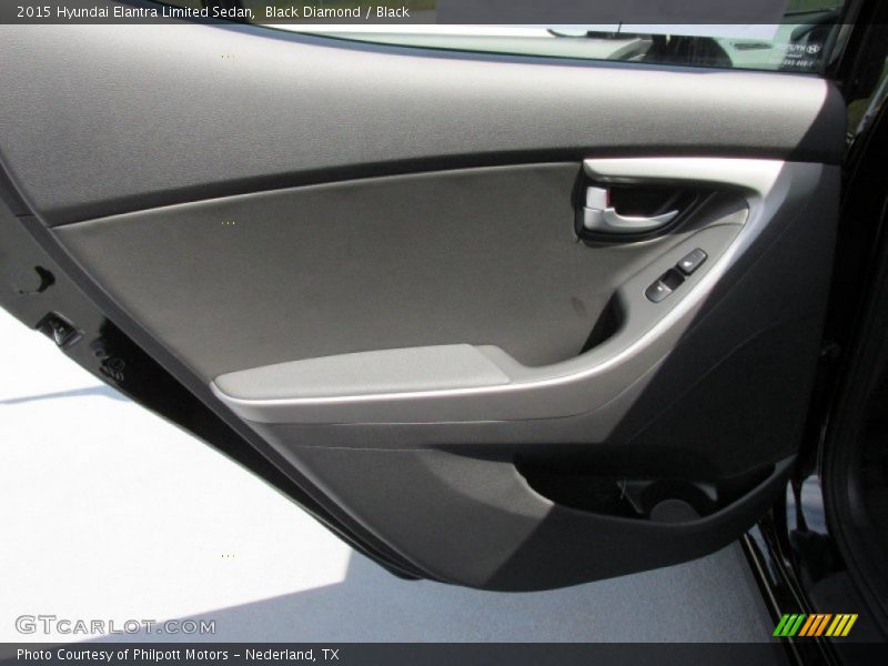 Black Diamond / Black 2015 Hyundai Elantra Limited Sedan