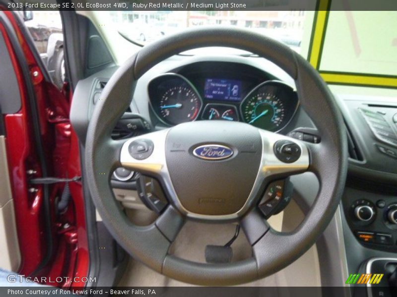 Ruby Red Metallic / Medium Light Stone 2013 Ford Escape SE 2.0L EcoBoost 4WD