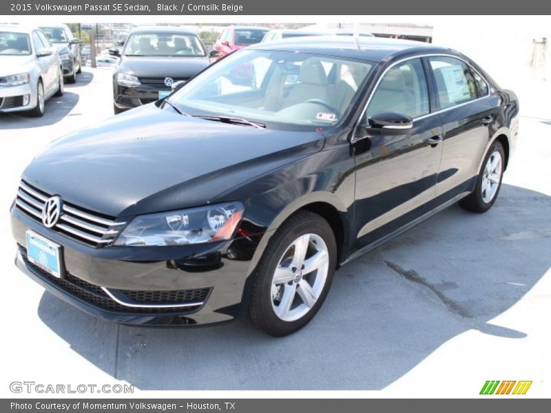 Black / Cornsilk Beige 2015 Volkswagen Passat SE Sedan